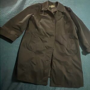 Eddie Bauer Black Trench Coat